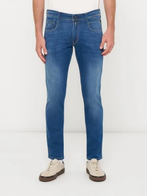 Jeansy Slim Fit Replay granatowy
