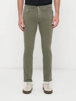 Jeansy Slim Fit Replay jasnozielony