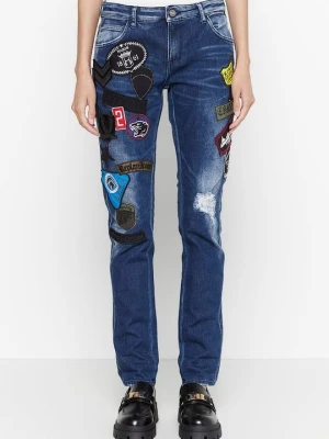 Jeansy Slim Fit Replay niebieski