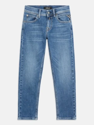 Jeansy Slim Fit Replay niebieski denim