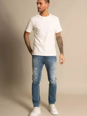 Jeansy Slim Fit Replay przecierany denim