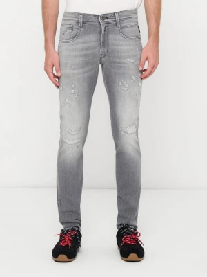 Jeansy Slim Fit Replay szary