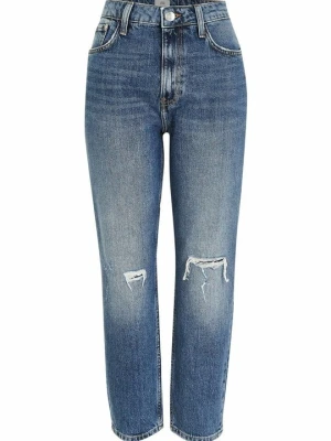 Jeansy Slim Fit River Island niebieski
