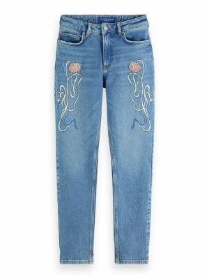 Jeansy Slim Fit Scotch & Soda niebieski