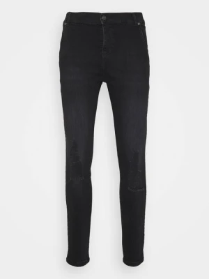 Jeansy Slim Fit SikSilk czarny