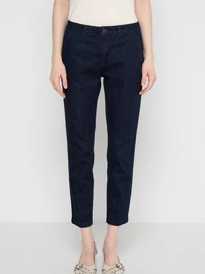 Jeansy Slim Fit Sisley granatowy