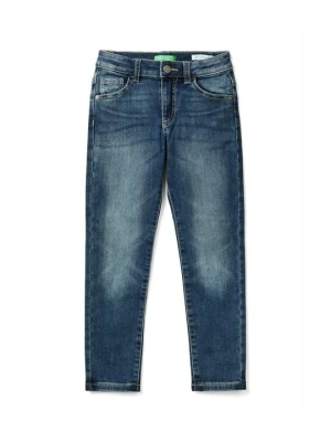 Jeansy Slim Fit United Colors Of Benetton niebieski