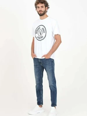 Jeansy Slim Fit Versace Jeans Couture niebieski denim
