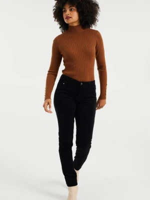 Jeansy Slim Fit WE Fashion czarny