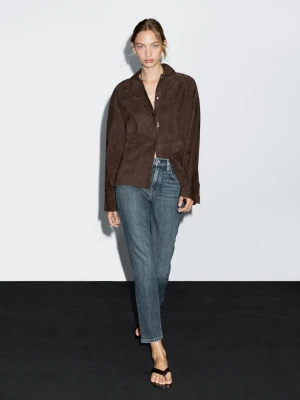 Jeansy Slim Ze Średnim Stanem - Średni Niebieski - - Massimo Dutti - Kobieta