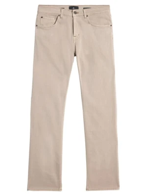 Jeansy Straight Leg 7 For All Mankind beżowy