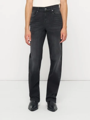 Jeansy Straight Leg 7 For All Mankind czarny