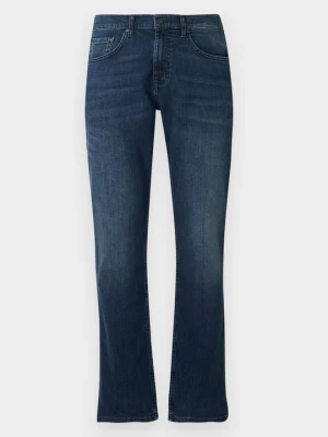 Jeansy Straight Leg 7 For All Mankind granatowy