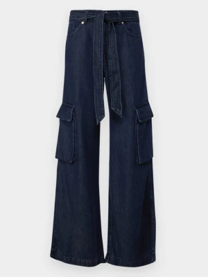 Jeansy Straight Leg 7 For All Mankind granatowy