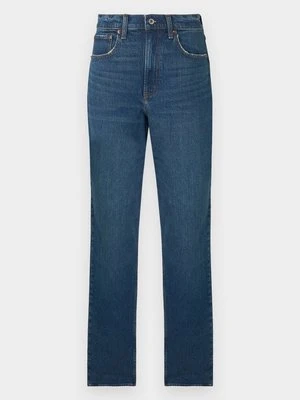Jeansy Straight Leg Abercrombie & Fitch ciemnoniebieski
