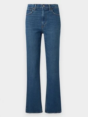 Jeansy Straight Leg Abercrombie & Fitch ciemnoniebieski