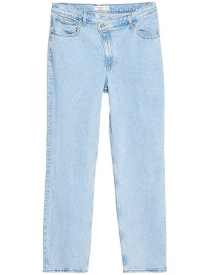 Jeansy Straight Leg Abercrombie & Fitch jasnoniebieski