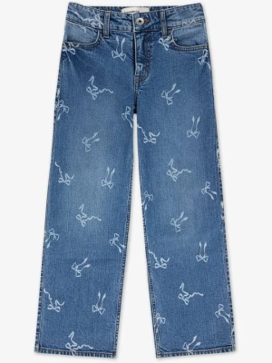 Jeansy Straight Leg Abercrombie & Fitch granatowy melanż