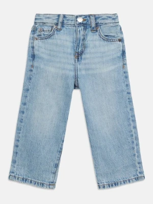 Jeansy Straight Leg Abercrombie & Fitch niebieski