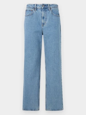 Jeansy Straight Leg Abercrombie & Fitch niebieski denim