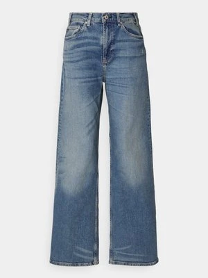 Jeansy Straight Leg Ag Jeans niebieski denim