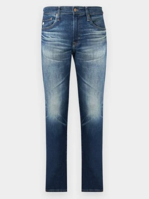 Jeansy Straight Leg Ag Jeans farbowany denim