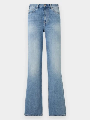 Jeansy Straight Leg Ag Jeans jasnoniebieski denim