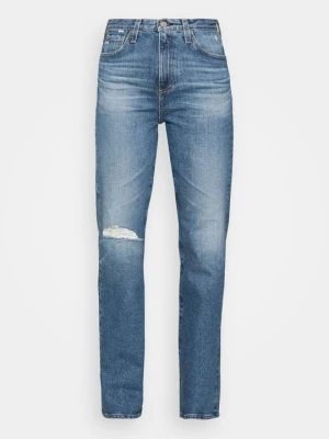 Jeansy Straight Leg Ag Jeans niebieski denim