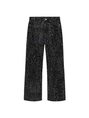Jeansy Straight Leg AllSaints czarny melanż