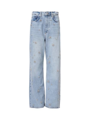 Jeansy Straight Leg AllSaints niebieski