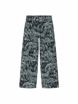 Jeansy Straight Leg AllSaints niebieski denim