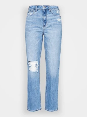 Jeansy Straight Leg American Eagle niebieski