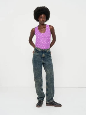 Jeansy Straight Leg American Vintage brązowy