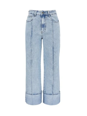 Jeansy Straight Leg Anna Field By Zalando jasnoniebieski denim