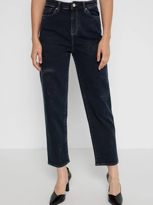 Jeansy Straight Leg Armani Exchange granatowy