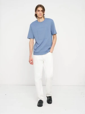 Jeansy Straight Leg Armani Exchange mleczny