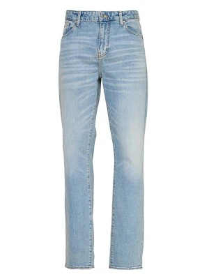 Jeansy Straight Leg Armani Exchange niebieski denim
