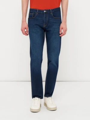 Jeansy Straight Leg Armani Exchange niebieski denim