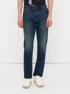 Jeansy Straight Leg Armani Exchange niebieski denim