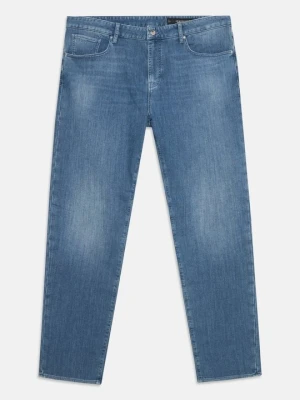 Jeansy Straight Leg Armani Exchange ciemnoniebieski denim
