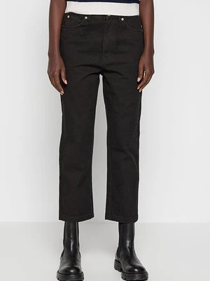 Jeansy Straight Leg Barbour czarny