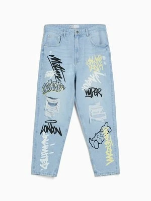 Jeansy Straight Leg Bershka