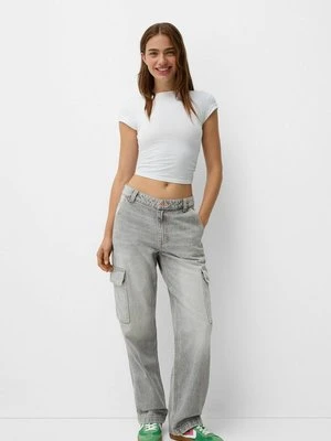 Jeansy Straight Leg Bershka
