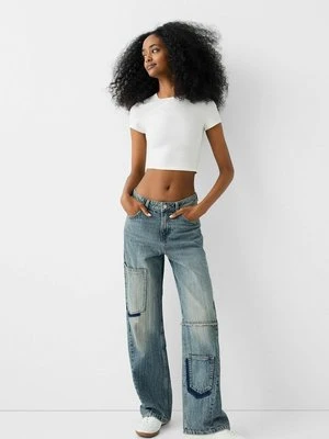 Jeansy Straight Leg Bershka