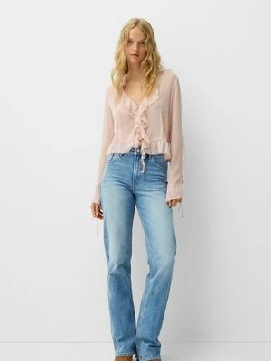 Jeansy Straight Leg Bershka