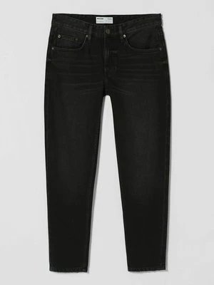 Jeansy Straight Leg Bershka czarny