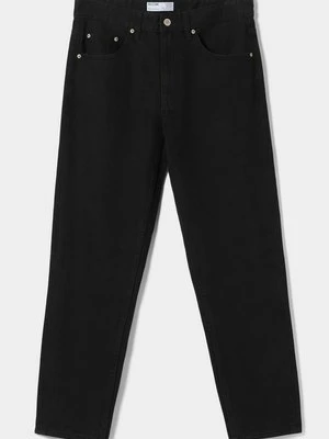 Jeansy Straight Leg Bershka czarny