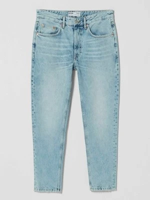Jeansy Straight Leg Bershka jasnoniebieski