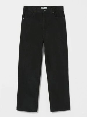 Jeansy Straight Leg Bershka czarny