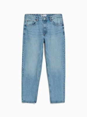 Jeansy Straight Leg Bershka jasnoniebieski denim